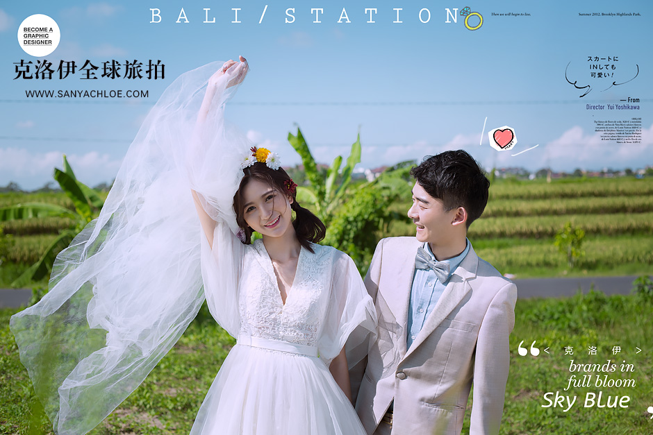 巴厘岛旅行婚纱照，全球旅拍必火婚纱照